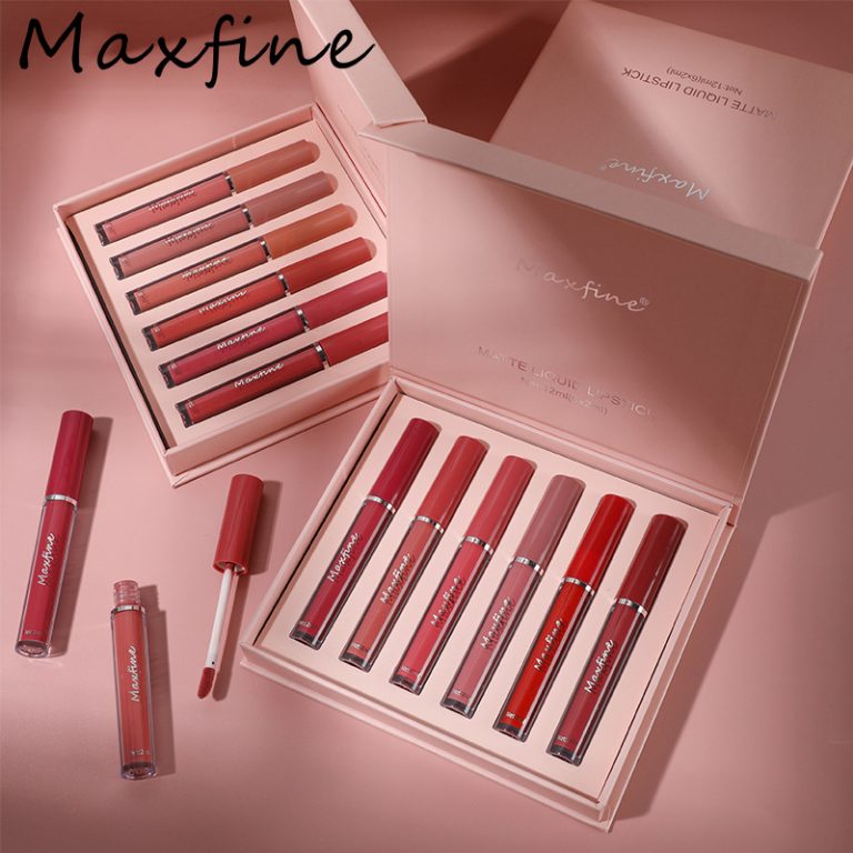 Customized 6PCS Liquid Lipstick Wholesale Matte Moisturizing Glossy Custom Vegan Nude Waterproof Plumper Lip Gloss Set Wholesale